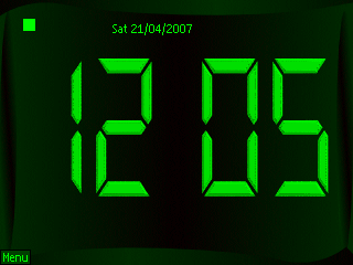 Standard Digital Clock Face