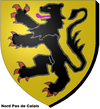 Historic arms of Flanders used by the Nord-Pas de Calais region