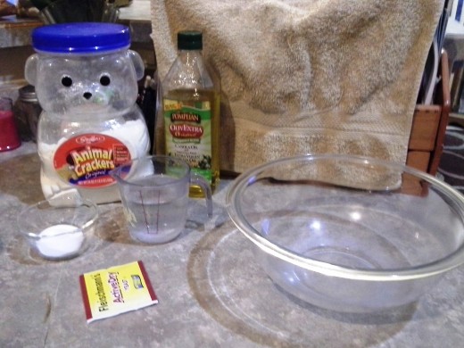 Ingredients for the Pizza Crust