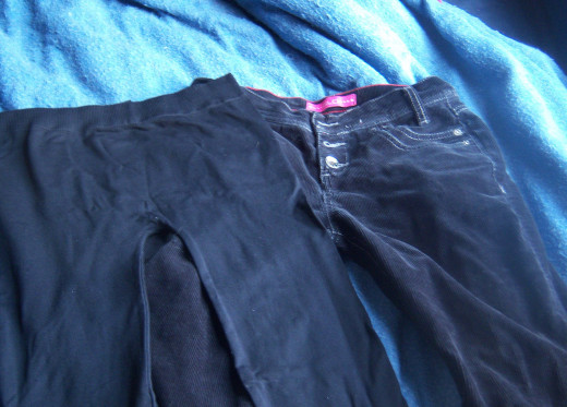 This pair of black leggings and corduroy pants have kept me warm during quite a few chilly days.
