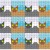 Basic tessellating cat quilt pattern. Basic tessellating cat quilt pattern.