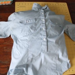 A Tutorial for Creating an Upcycled Dress Shirt Pillow