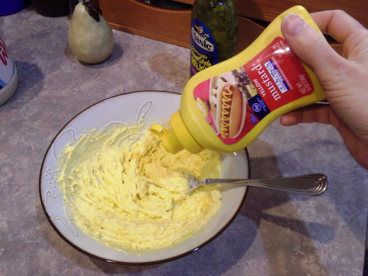 Step Seventeen: Add your mustard