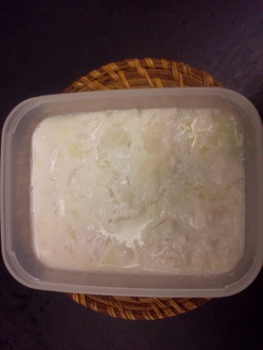 Kefir after fermentation is done