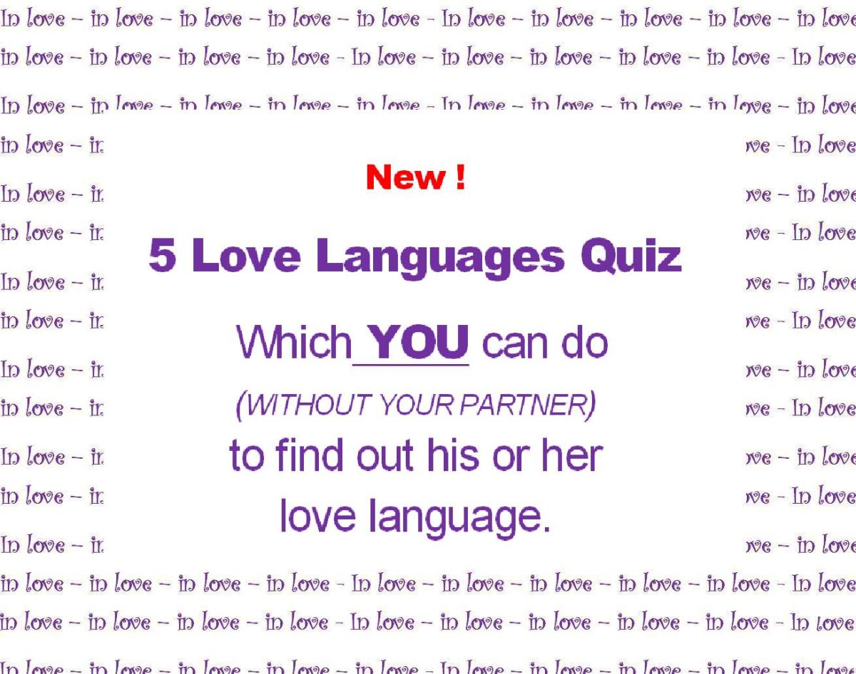 5 Love Languages Quiz Pdf