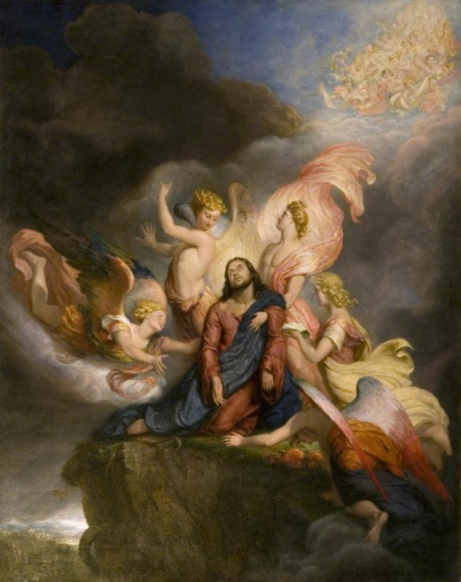 The Angels Ministering to Christ painted in 1849 by Sir George Hayter