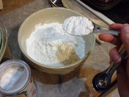 Step Twelve: Add in one tablespoon of baking powder