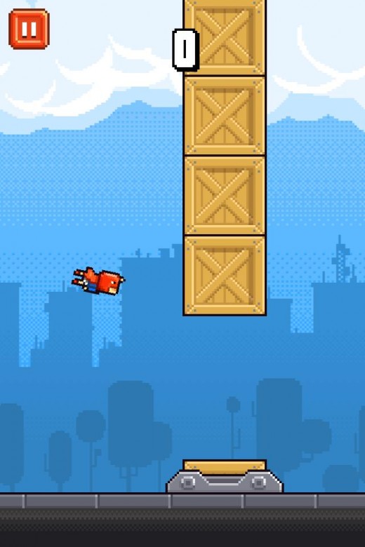 Iron Pants is similar to Flappy Bird but is a lot more difficult to control.