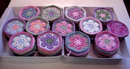 Crochet African Flowers for Afghan