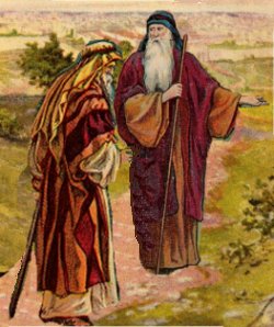 ABRAHAM AND ELIEZER TALKING