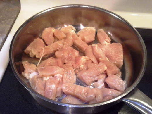 Step Five: Spread your chicken pieces out evenly