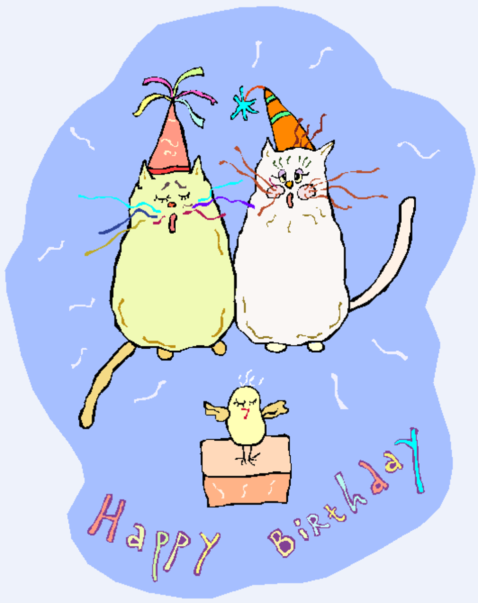 free cat birthday clip art - photo #44