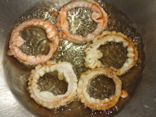 battered rings are fried