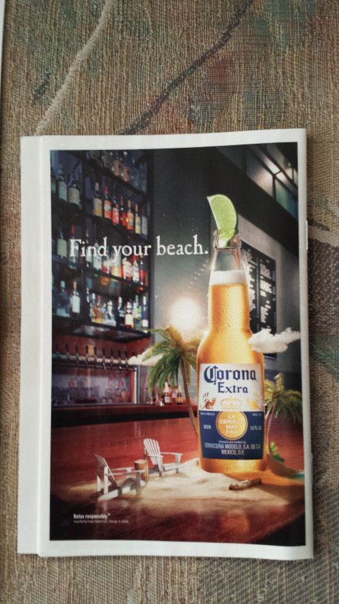 Beer advert.