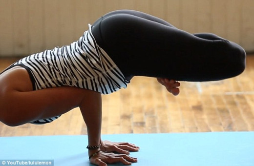 Padma mayurasana. Merging the lotus with the peacock.