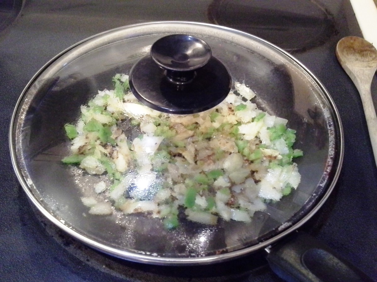 Step Eight: Cover and cook on medium until your onions and peppers are soft and thoroughly cooked