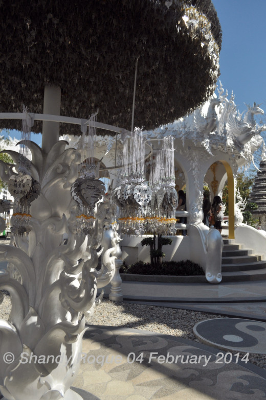 This is where you hang your wishes. Location: Wat Rong Khun (The White Temple)