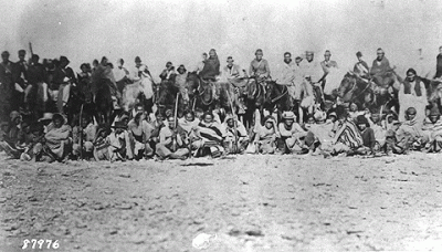 A picture taken during the Navajo Long Walk.