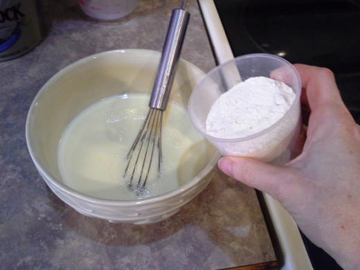 Step Seven: Add in your flour