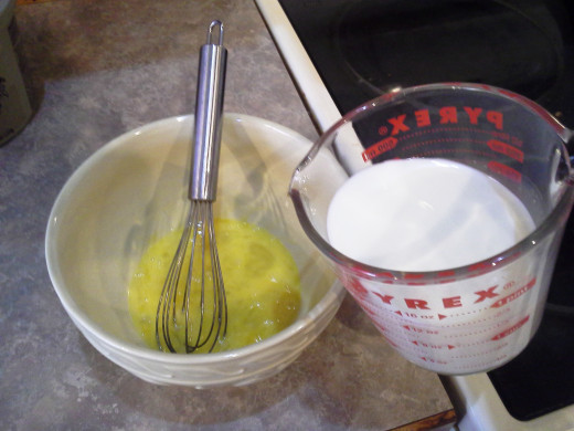 Step Five: Add in your milk