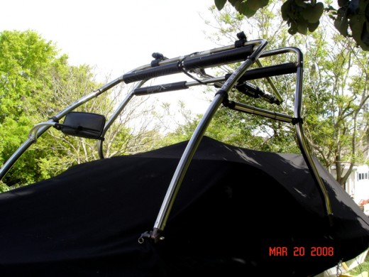 Front View of Stainless Steel Pro X Series Cross Bar Tower