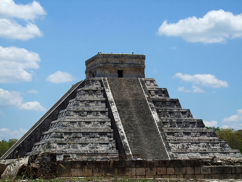 One of the most popular Mayan Ruin sites, Chichen Itza. Ferries leave from Cozumel every hour to take tourists to the mainland so they can experience this wonder.