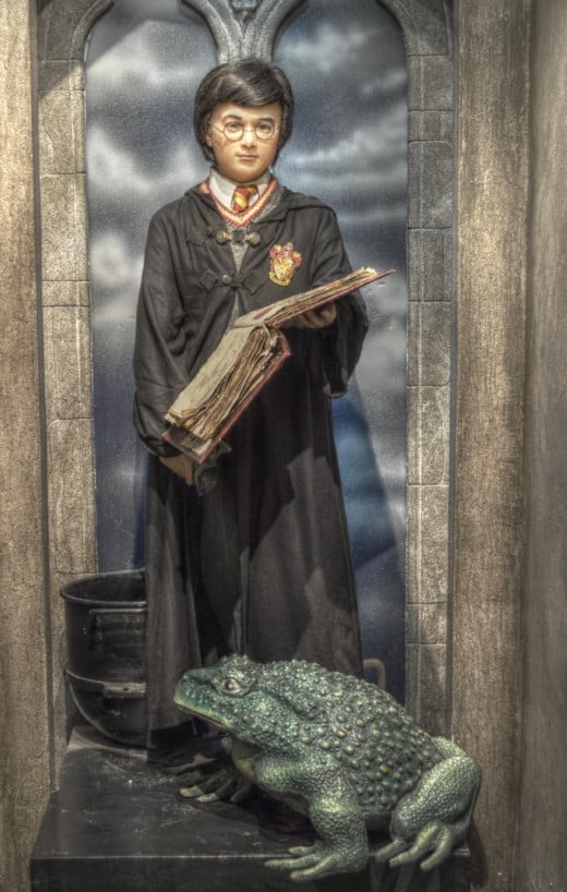 Wax statue of Harry Potter in Malahide, Ireland.
