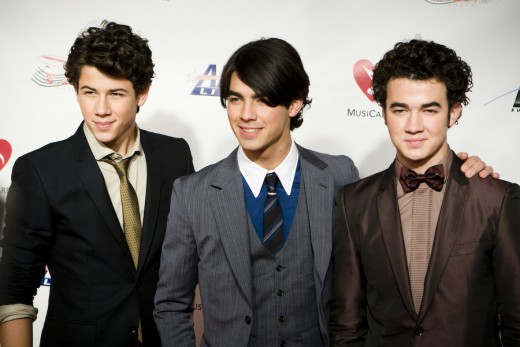 Jonas Brothers at the Grammy Auction in February 2009