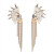 Translucent marquee crystals fan out to form Nicolette's dramatic design, complemented by contrasting chain tassels. These evening- ready stunners will wow at your next occasion Translucent marquee crystals fan out to form Nicolette's dramatic design, complemented by contrasting chain tassels. These evening- ready stunners will wow at your next occasion