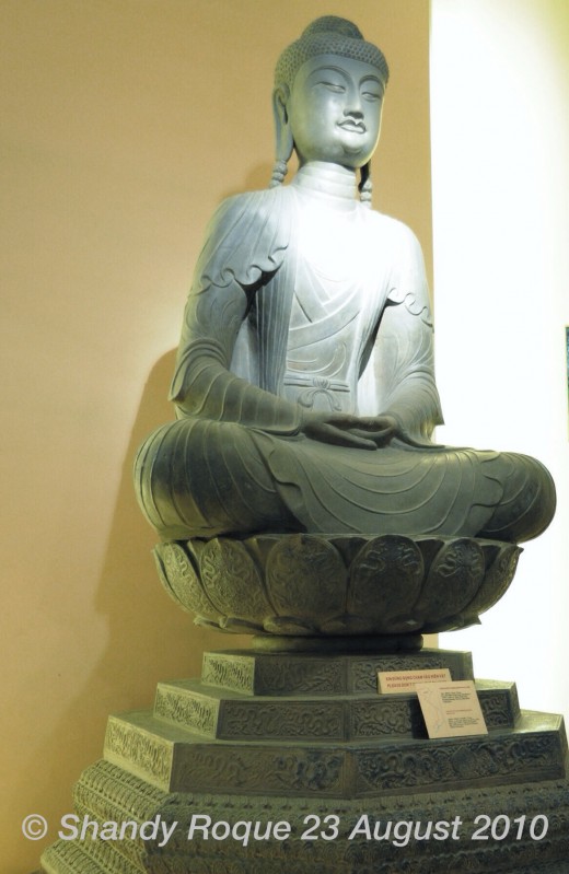 A peaceful looking Buddha from one of Vietnam's royal dynasties