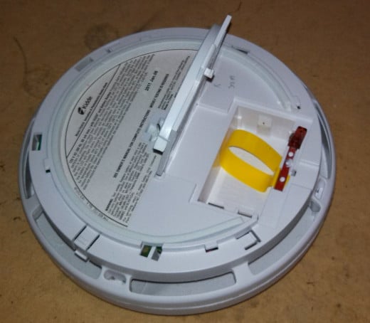 Battery Compartment on CO Detector