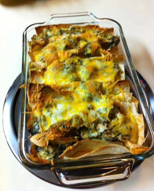 Enchiladas Chicken, Spinach and Mushroom HubPages