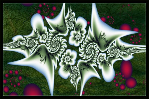 The birth of dragons. I like the way this particular formula gives a slight 3D look to fractals.