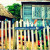 The fence of lost soles at the Driftwood Bar The fence of lost soles at the Driftwood Bar