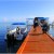 Hamanasi jetty, snorkel boat and captain Neil. Hamanasi jetty, snorkel boat and captain Neil.