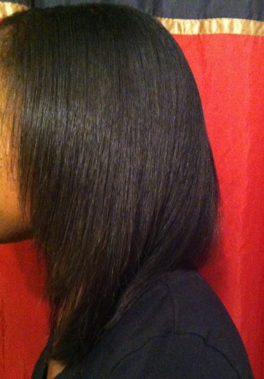 Natural hair straightened with Royale 