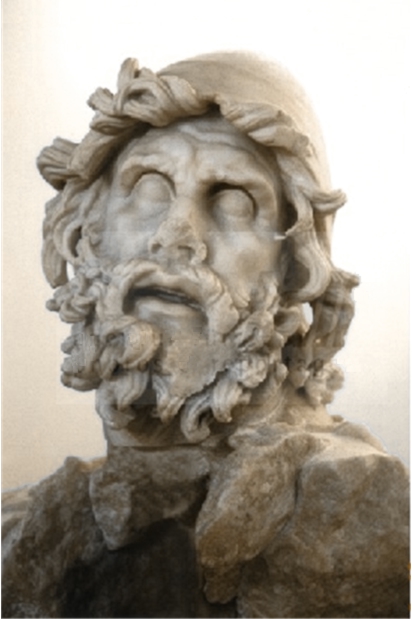A statue of Odysseus from Homer's epic poem, The Odyssey.