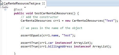 This is the code for the completed constructor which passed JUnit test.