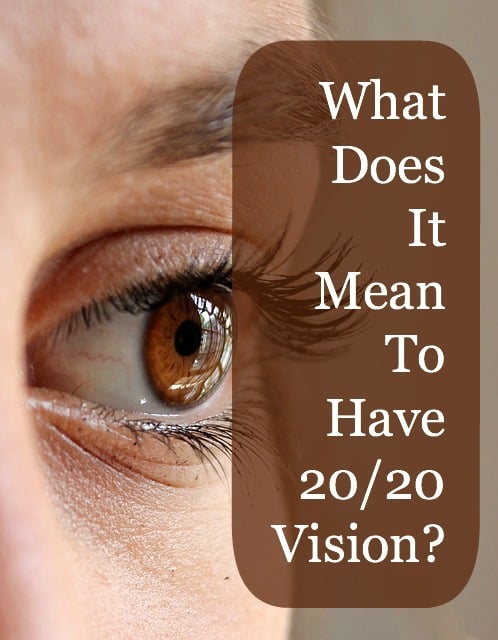 What does 20/20 vision mean?