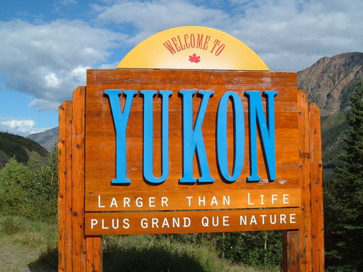 Yukon Welcome Sign