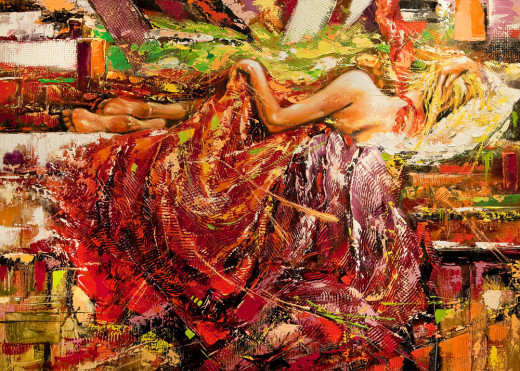 A typical expressionism painting.