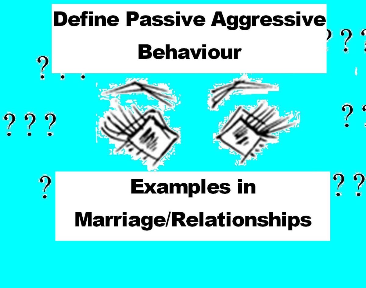 define passive aggressive behavior - examples in marriage and