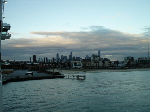Cityscape from the Spirit of Tasmania