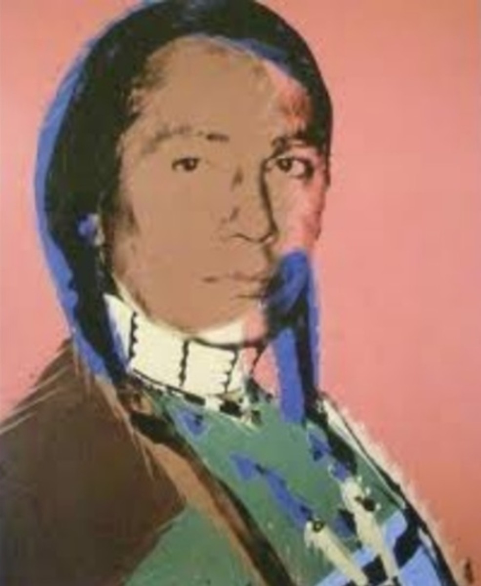 Andy Warhol'un Russell Means portresi