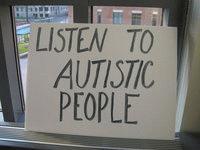 Autistic people have no voice in the media 