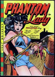 A saucy Phantom Lady cover by Matt Baker.