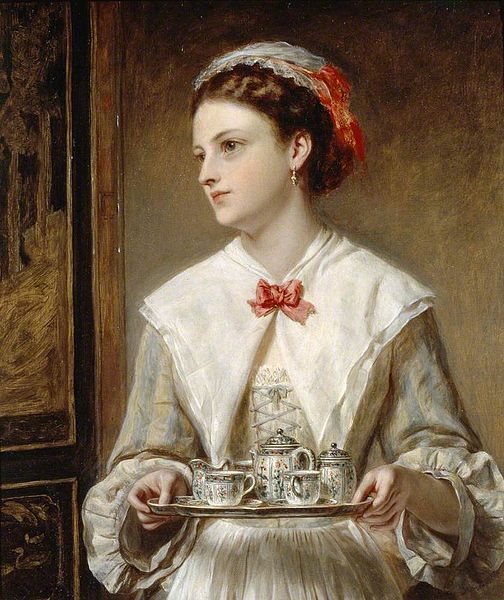 Lady with Tea Tray