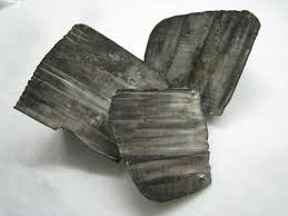 Pieces of lithium metal.