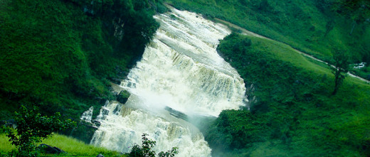 Gorgeous waterfall in Sri Lanka
