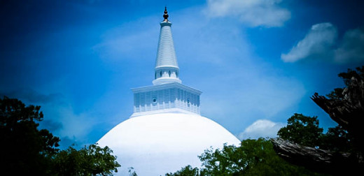 "Ruwanweli Seya' - a structure built enshrining the relics of The Buddha and is worshipped by millions of deities every year.